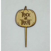 Trick or Treat Timber Plant Tag