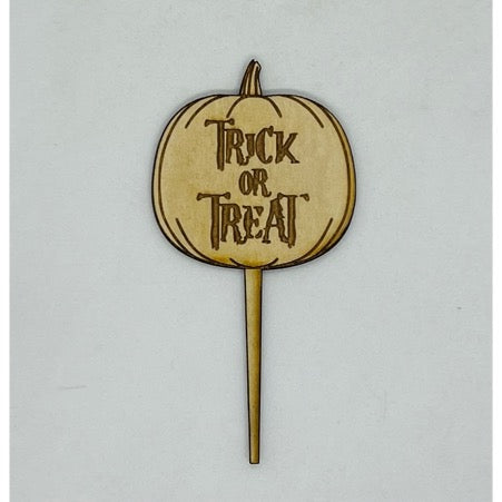 Trick or Treat Timber Plant Tag