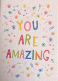 You Are Amazing Plantable Greeting Card. This card is embedded with chamomile seeds