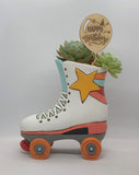 Retro Rollerskate Planter