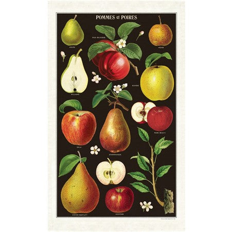 Cavallini & Co Vintage Apples and Pears Tea Towel