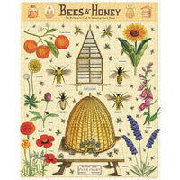 Cavallini and Co Bees and Honey 1000 Piece Vintage Puzzle. Picture is of completed puzzle
