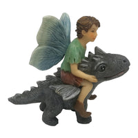 Miniature Fairy Boy with Dragon