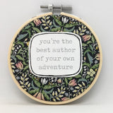 You're the Best Author of Your Own Adventure Wall Hoop