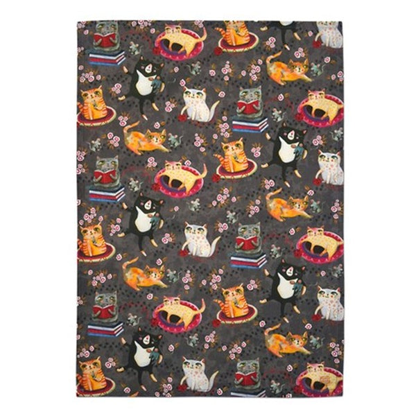 Crazy Cats Tea Towel by Allen Designs. Spend over $99* online to receive your free gift.