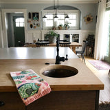 Tea Towel by Allen Designs. Pictured displayed in a rustic kitchen