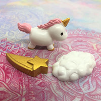 Mini Unicorn, Cloud and Shooting Star Figurines for your Fairy Garden