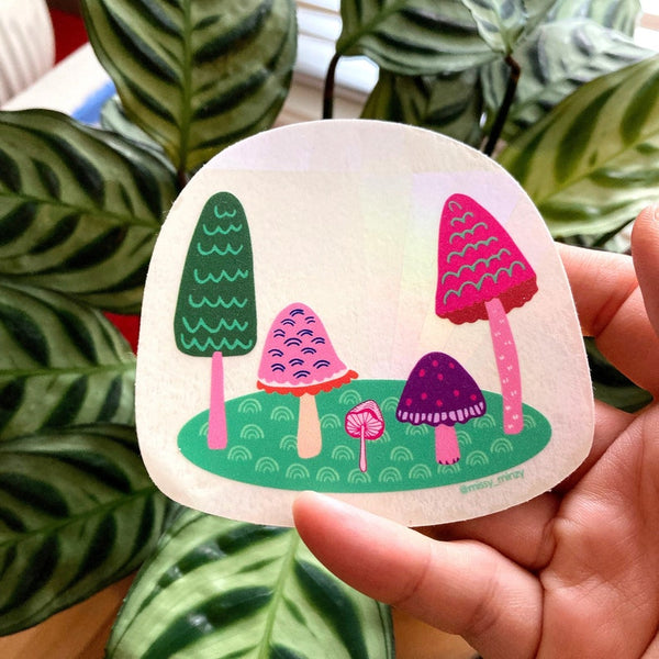 Mushroom Suncatcher by Missy Minzy