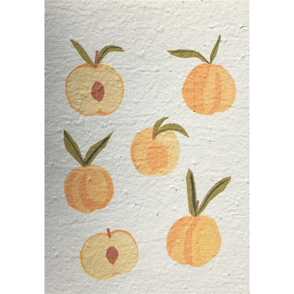 Peaches Plantable Card