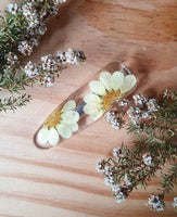White Daisy Hair Clip by Petal and Stem