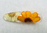 Orange and White Daisy Hair Clip by Petal and Stem