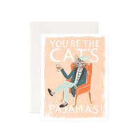 You're the Cat's Pajamas Greeting Card by Rifle Paper Co