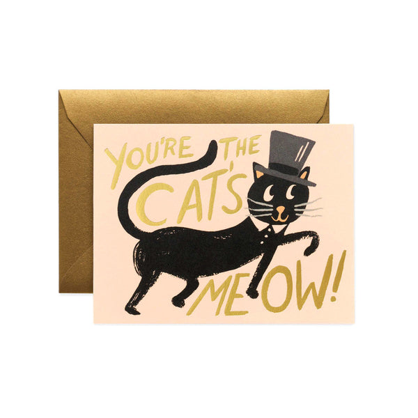 You're the Cat's Meow Greeting Card by Rifle Paper Co