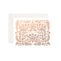 Rose Gold Thank You Card by Rifle Paper Co