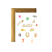 Good Luck Charms Greeting Card by Rifle Paper Co