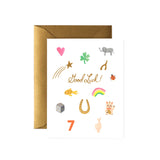 Good Luck Charms Greeting Card by Rifle Paper Co