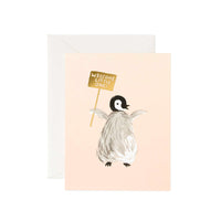 Welcome Penguin Baby Card by Rifle Paper Co